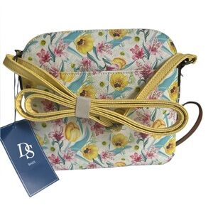 DS Floral Yellow Crossbody Bag/Handbag NWT